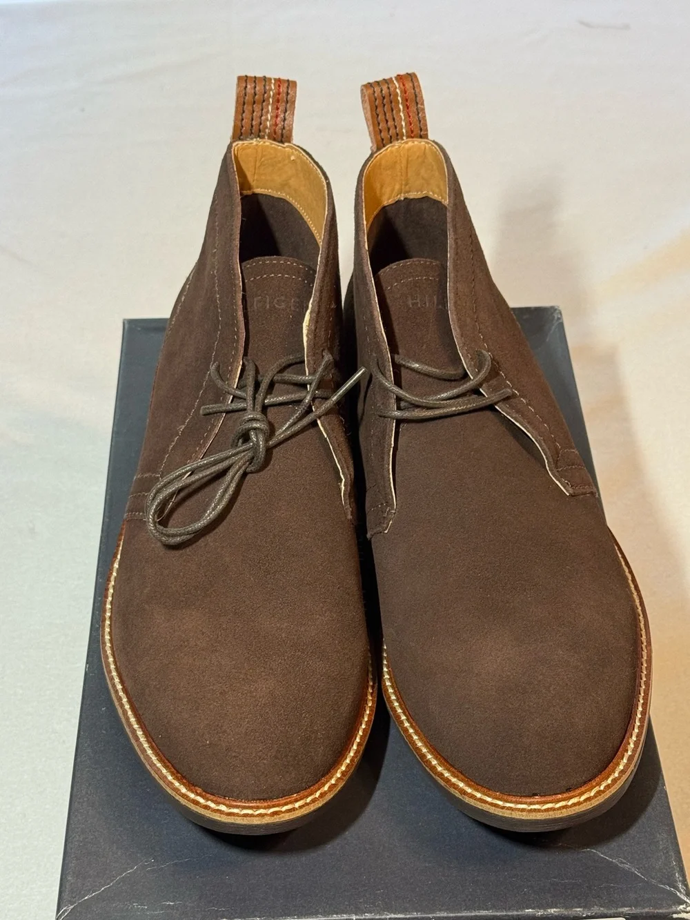 New Tommy Hilfiger Upper Leather Brown Boots. Size 9.5